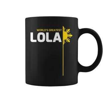 Worlds Greatest Lola Filipino Grandma Philippines Heritage Coffee Mug | Mazezy
