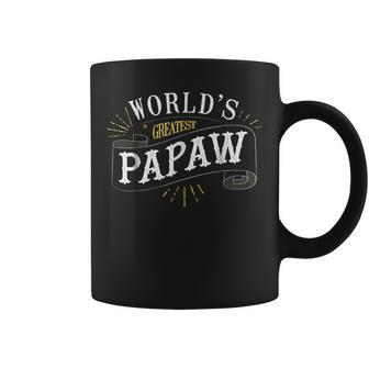 Worlds Greatest Papaw For Dad Or Grandpa Gift For Mens Coffee Mug | Mazezy DE