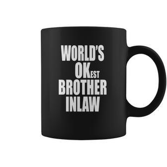 Worlds Okest Brother Inlaw Tshirt Funny In Law Coffee Mug - Thegiftio UK