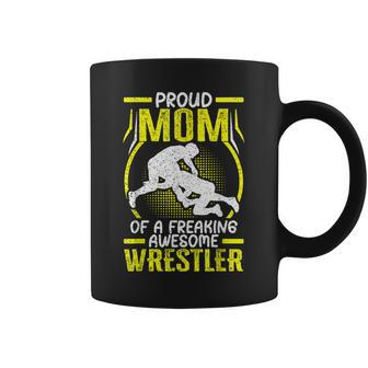 Wrestler Mom Wrestling Mother Coffee Mug | Mazezy