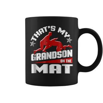 Wrestling Grandma Grandpa Wrestle Season Gift Coffee Mug | Mazezy