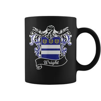 Wright Coat Of Arms Surname Last Name Family Crest Coffee Mug - Seseable