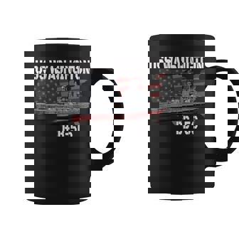 Ww2 American Battleship Uss Washington Bb-56 Warship Veteran Coffee Mug - Seseable