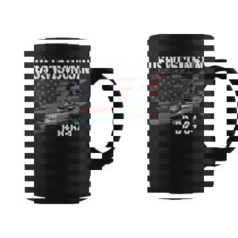 Ww2 American Battleship Uss Wisconsin Bb-64 Warships Veteran Coffee Mug - Seseable