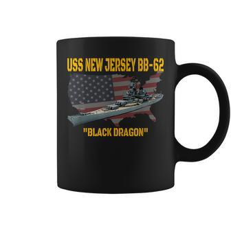 Ww2 Warship & Vietnam War Uss New Jersey Bb-62 Battleship Coffee Mug - Seseable