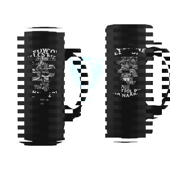 Yellowstone Grizzly Bear Vintage Style Graphic Tee Coffee Mug - Thegiftio UK