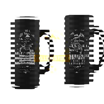 Yellowstone Home Of The Grey Wolf National Park Wolf Vintage Men Women Coffee Mug - Thegiftio UK