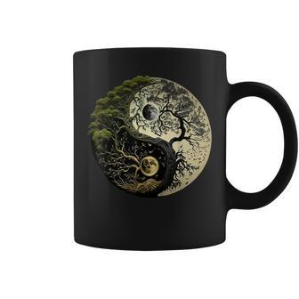 Yin Yang Tree Of Life Funny Coffee Mug | Mazezy