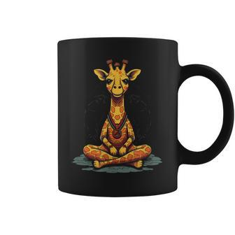 Yoga Giraffe Meditation Mindfulness Zen Namaste Coffee Mug | Mazezy