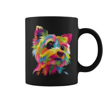 Yorkshire Terrier Funny Yorkie Pop Art Popart Dog Gift Coffee Mug - Seseable