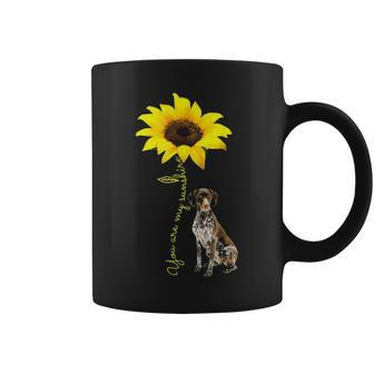 You Are My Sunshine Sunflower German Shorthair Pointer Mom Coffee Mug - Seseable