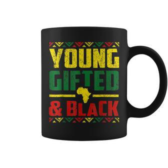 Young Gifted And Black African American Black History Month Coffee Mug - Seseable