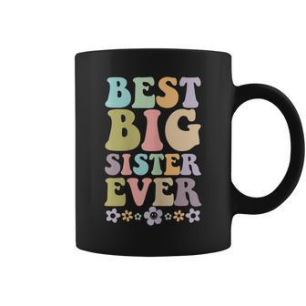 Youth Best Big Sister Ever Girls Baby Announcement Idea Coffee Mug - Seseable