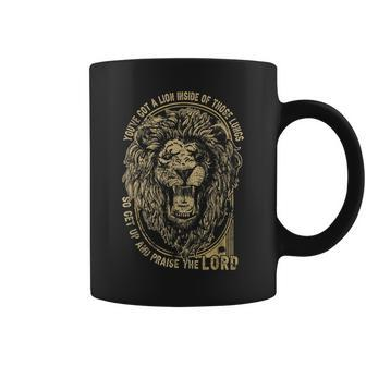 Youve Got A Lion Inside Of Those Lungs Christian Religion Coffee Mug | Mazezy