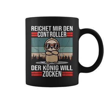 Zocken Reichet Mir Den Controller König Konsole Gamer Tassen - Seseable