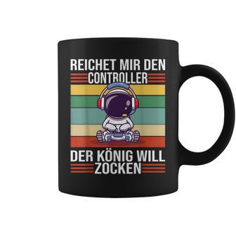 Zocken Reichet Mir Den Controller König Ps5 Konsole Gamer Tassen - Seseable