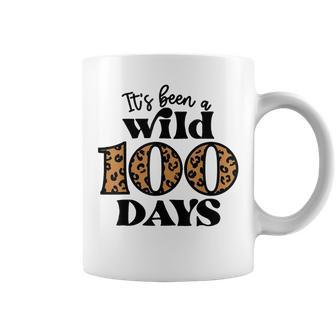 100Th Day Retro Leopard Its Been A Wild 100 Days Of School Coffee Mug - Thegiftio UK