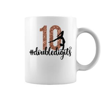 10Th Birthday Gift Double Digits Girls Ten 10 Gymnastics Coffee Mug | Mazezy
