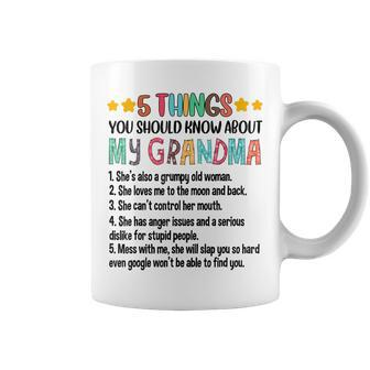 5 Things You Should Know About My Grandma Grumpy Old Woman Coffee Mug - Thegiftio UK