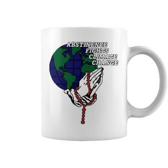 Abstinence Fights Climate Change T Coffee Mug | Mazezy