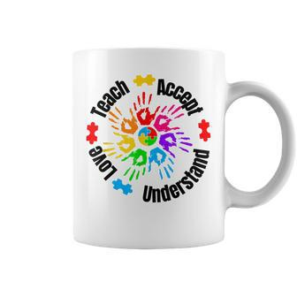 Accept Understand Love Autism Awareness Month Autism Support V3 Coffee Mug - Seseable