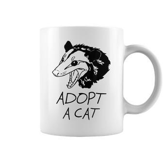 Adopt A Cat Possum Funny Awesome Opossum Lover Coffee Mug | Mazezy