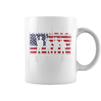 American Flag Thank You Veterans Proud Veteran Usa Day Coffee Mug - Seseable