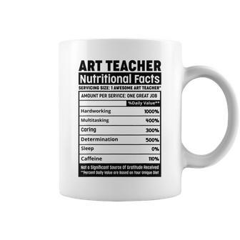 Art Teacher Squad Team Professional Nutritional Facts Coffee Mug | Mazezy