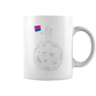 Astronaut Moon Bisexual Flag Space Lgbtq Gay Pride Coffee Mug - Monsterry UK