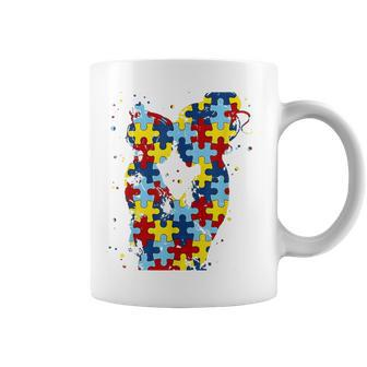 Autism Mom Puzzle Pieces Autism Warriors Autism Awareness Coffee Mug - Seseable