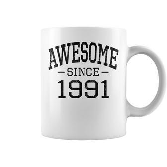 Awesome Since 1991 Vintage Style Born In 1991 Birth Year Coffee Mug - Seseable