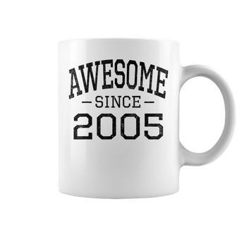 Awesome Since 2005 Vintage Style Born In 2005 Birth Year Coffee Mug - Seseable