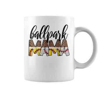 Ballpark Mama Ball Happy Mothers Day Baseball Softball Mom Coffee Mug | Mazezy