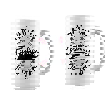 Baseball Grandpa Gift Thats My Grandson Out There Coffee Mug | Mazezy