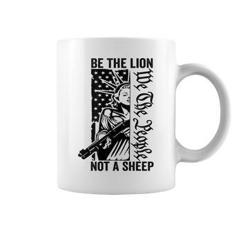 Be The Lion Not A Sheep - Liberty 2Nd Amendment Ar15 Back Coffee Mug - Seseable