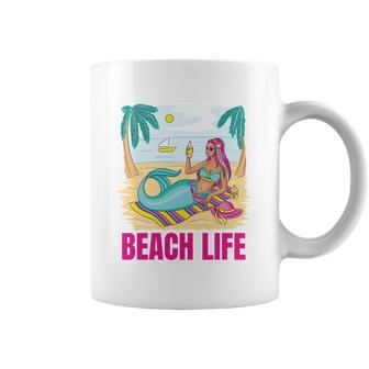 Beach Life Mermaid Coffee Mug