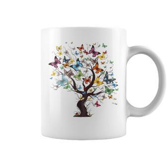Beautiful Colorful Butterfly Tree  Coffee Mug