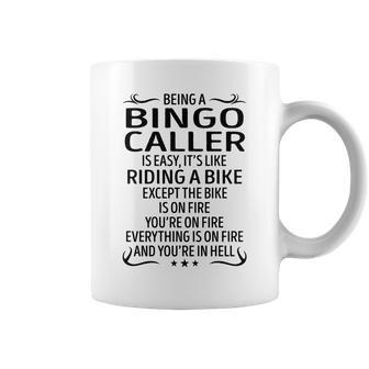 Being A Bingo Caller Like Riding A Bike Coffee Mug - Seseable