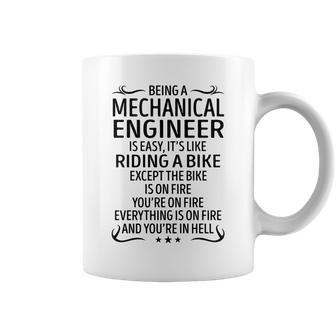 Being A Mechanical Engineer Like Riding A Bike Coffee Mug - Seseable