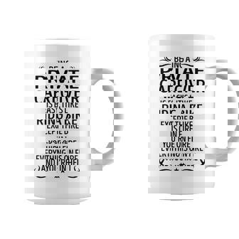 Being A Private Caregiver Like Riding A Bike Coffee Mug - Seseable