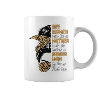 Being A Strong Single Mom Leopard Mothers Fathers Day Women Coffee Mug - Thegiftio UK