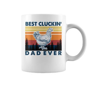 Best Clucking Dad Ever Farmer Dad Vintage Father T Coffee Mug | Mazezy