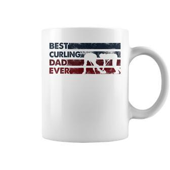 Best Dad Ever - Father Vintage Curling Coffee Mug | Mazezy