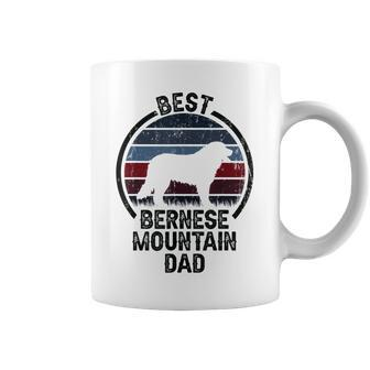 Best Dog Father Dad - Vintage Berner Bernese Mountain Coffee Mug - Seseable