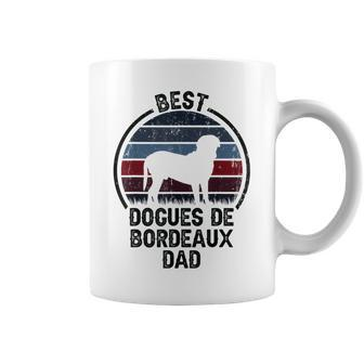 Best Dog Father Dad - Vintage Dogues De Bordeaux Coffee Mug - Seseable