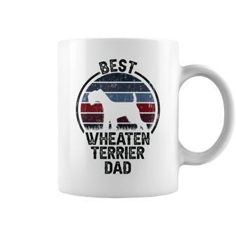 Best Dog Father Dad - Vintage Wheatie Wheaten Terrier Coffee Mug - Seseable