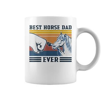 Best Horse Dad Ever Funny Horse Lover Vintage Fathers Day Coffee Mug - Seseable