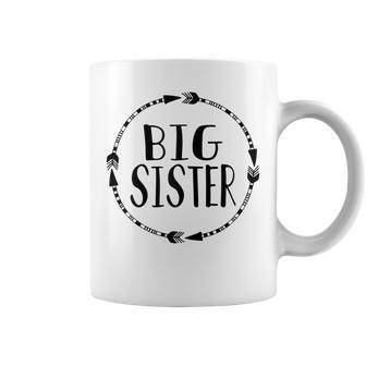 Big Sister Arrow For Toddlers & Kids Coffee Mug | Mazezy AU