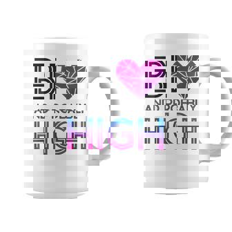 Bisexual Bi Pride Flag Bi And Probably High Coffee Mug | Mazezy
