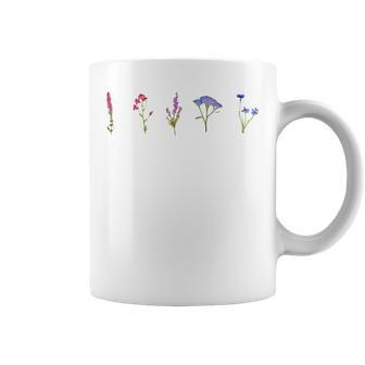 Bisexual Wildflowers Cute Pride Flowers Coffee Mug | Mazezy